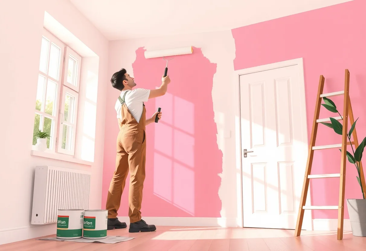 Peintre La Crau 83260 en intervention sur un chantier
